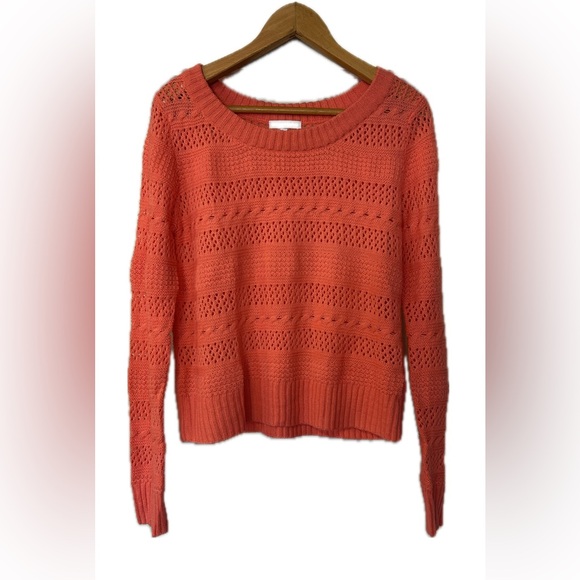 dELiA*s Sweaters - Delia’s Salmon Knit Crew Neck Sweater. Women’s XL